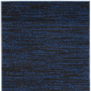 Homeroots 10' Midnight Blue Indoor Outdoor Runner Rug  Polypropylene 479515