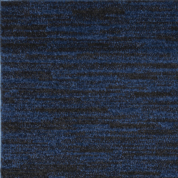 Homeroots 10' Midnight Blue Indoor Outdoor Runner Rug  Polypropylene 479515