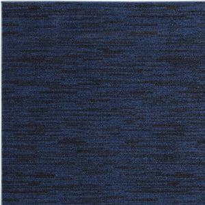 Homeroots 5' X 7' Midnight Blue Stain Resistant Indoor Outdoor Area Rug  Polypropylene 479518