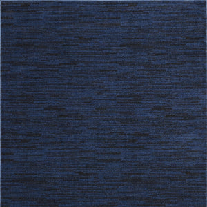 Homeroots 5' X 7' Midnight Blue Stain Resistant Indoor Outdoor Area Rug  Polypropylene 479518