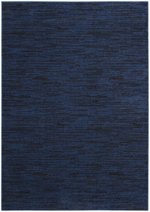 HomeRoots 6' x 9' Midnight Blue Indoor/Outdoor Area Rug – Durable, Stain-Resistant, Easy-Clean Comfort for All Spaces 479519