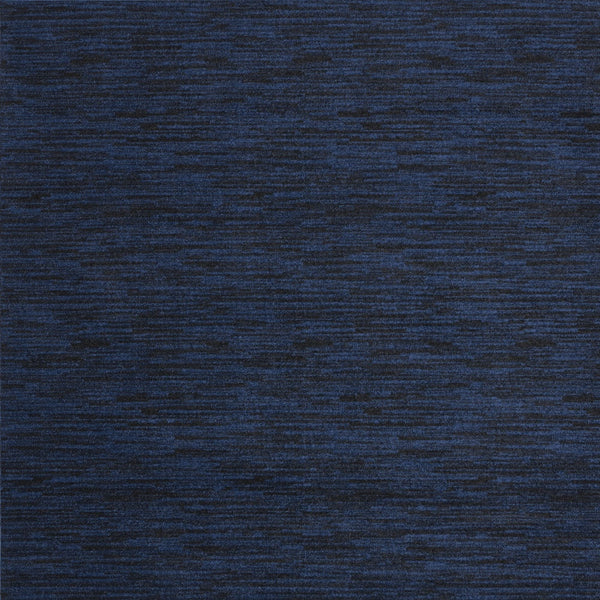 Homeroots 7' Midnight Blue Square Indoor Outdoor Area Rug  Polypropylene 479520
