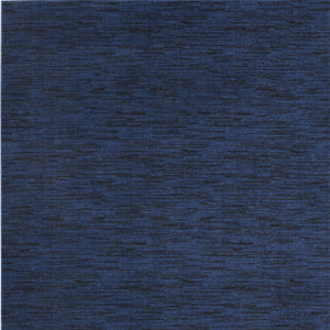 Homeroots 7' X 10' Midnight Blue Indoor Outdoor Area Rug  Polypropylene 479521