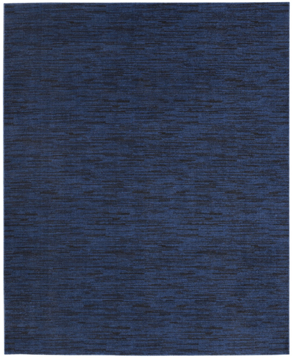 HomeRoots 7' Midnight Blue Area Rug - Durable Indoor/Outdoor Design, Stain Resistant, Easy Care for High Traffic Areas 479521