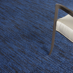 Homeroots 8' X 10' Midnight Blue Stain Resistant Indoor Outdoor Area Rug  Polypropylene 479523