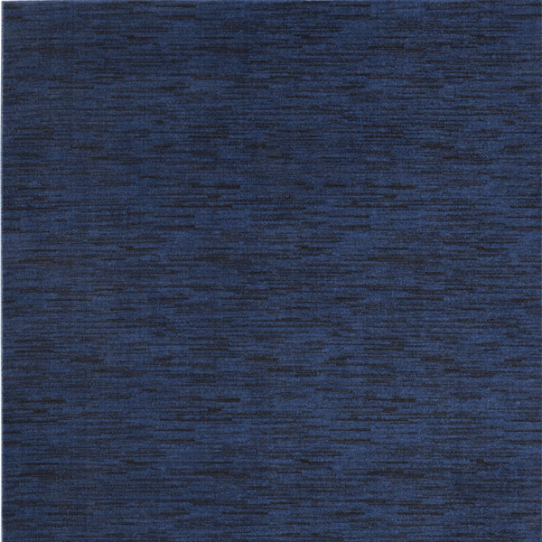 Homeroots 8' X 10' Midnight Blue Stain Resistant Indoor Outdoor Area Rug  Polypropylene 479523