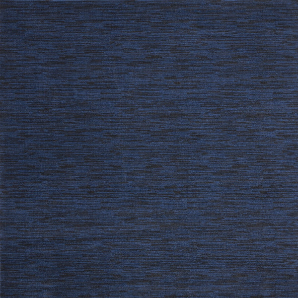 Homeroots 9' Midnight Blue Square Stain Resistant Indoor Outdoor Area Rug  Polypropylene 479524