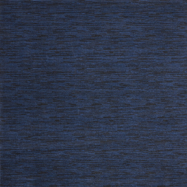 Homeroots 9' Midnight Blue Square Stain Resistant Indoor Outdoor Area Rug  Polypropylene 479524