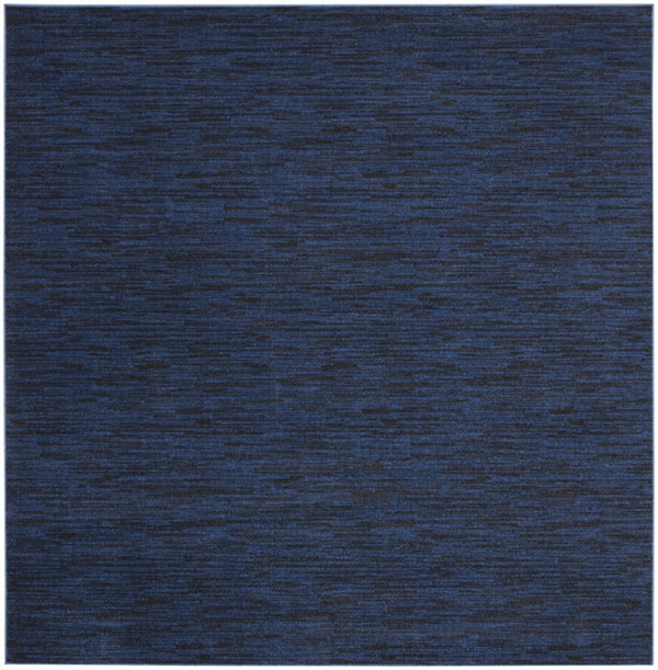 HomeRoots 9' Blue Square Indoor Outdoor Area Rug - Durable, Stylish, Easy-Clean Design for High-Traffic Spaces 479524