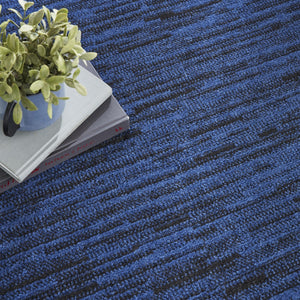 HomeRoots 9' X 12' Midnight Blue Stain Resistant Area Rug - Durable, Stylish & Easy to Clean for Indoors/Outdoors 479525