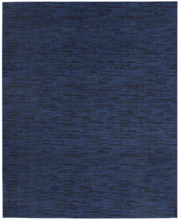 HomeRoots 9' X 12' Midnight Blue Stain Resistant Area Rug - Durable, Stylish & Easy to Clean for Indoors/Outdoors 479525