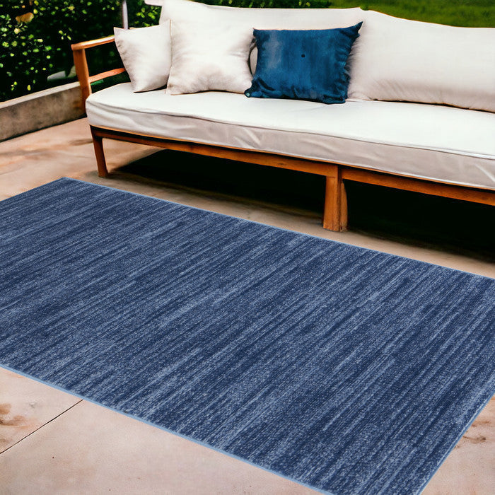 Homeroots 10' X 14' Blue Indoor Outdoor Area Rug   479526