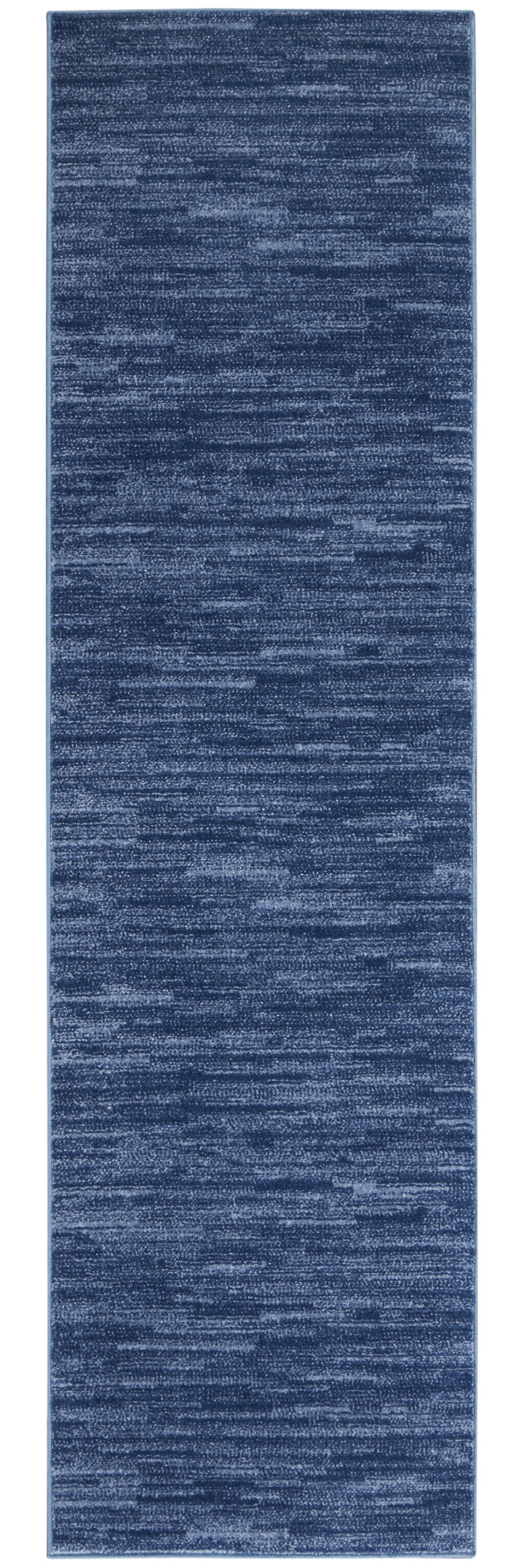 Homeroots 10' Blue Non Skid Indoor Outdoor Runner Rug  Polypropylene 479528