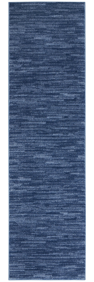 Homeroots 10' Blue Non Skid Indoor Outdoor Runner Rug  Polypropylene 479528