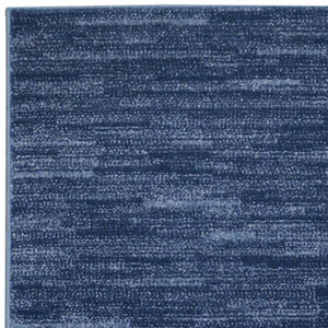 Homeroots 10' Blue Non Skid Indoor Outdoor Runner Rug  Polypropylene 479528