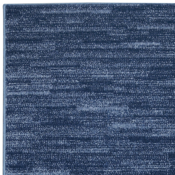 Homeroots 10' Blue Non Skid Indoor Outdoor Runner Rug  Polypropylene 479528