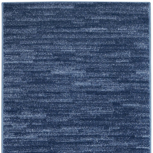 Homeroots 10' Blue Non Skid Indoor Outdoor Runner Rug  Polypropylene 479528