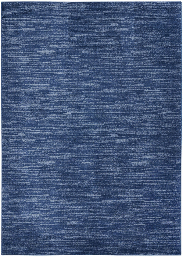 Homeroots 5' X 7' Blue Non Skid Indoor Outdoor Area Rug  Polypropylene 479532