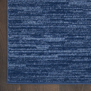 Homeroots 5' X 7' Blue Non Skid Indoor Outdoor Area Rug  Polypropylene 479532