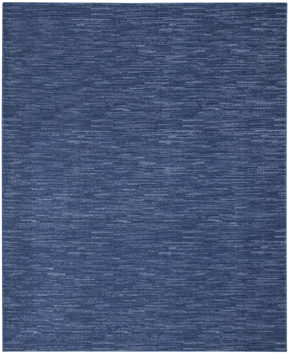 Homeroots 7' X 10' Blue Non Skid Indoor Outdoor Area Rug  Polypropylene 479535