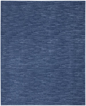 Homeroots 7' X 10' Blue Non Skid Indoor Outdoor Area Rug  Polypropylene 479535