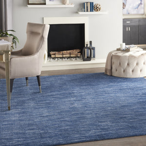 HomeRoots 7' Blue Indoor Outdoor Area Rug - Stylish, Durable & Easy-Clean Design for High-Traffic Spaces 479535