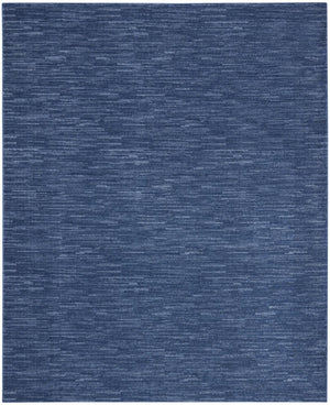 HomeRoots 8' X 10' Blue Indoor Outdoor Area Rug - Durable, Low-Maintenance Soft Rug for Home & Patio Spaces 479538