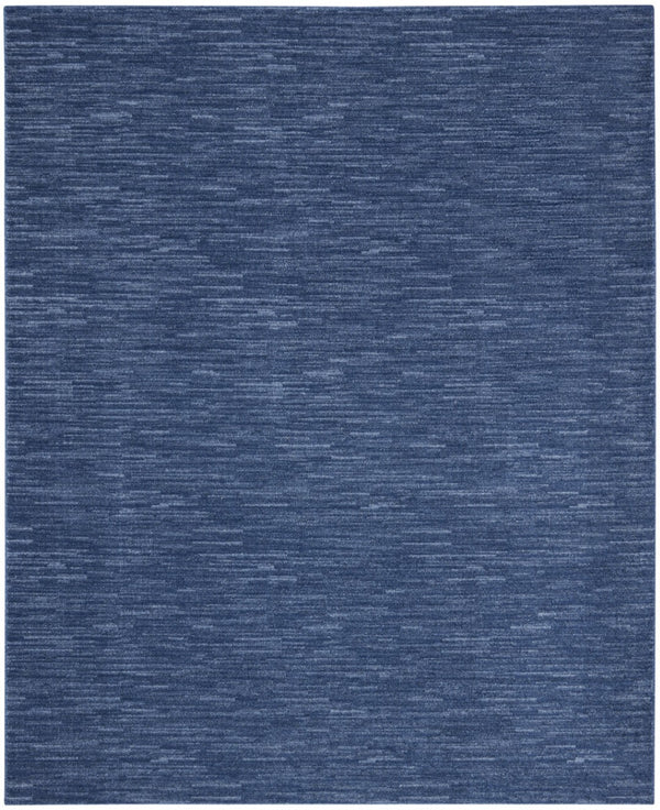 HomeRoots 8' X 10' Blue Indoor Outdoor Area Rug - Durable, Low-Maintenance Soft Rug for Home & Patio Spaces 479538