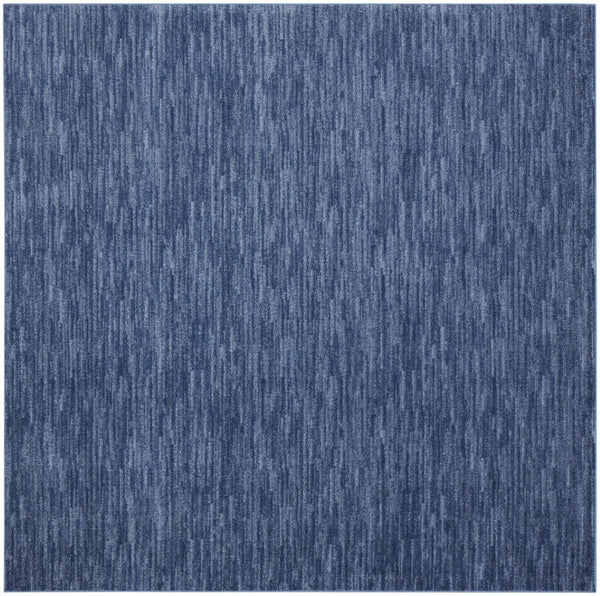HomeRoots 9' Blue Square Area Rug – Durable Indoor/Outdoor Design for Modern Spaces – Easy Care & Stylish Comfort 479541