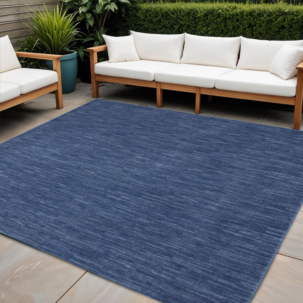HomeRoots 9' Blue Square Area Rug – Durable Indoor/Outdoor Design for Modern Spaces – Easy Care & Stylish Comfort 479541