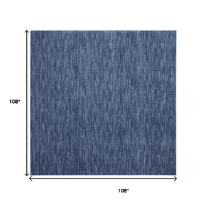 HomeRoots 9' Blue Square Area Rug – Durable Indoor/Outdoor Design for Modern Spaces – Easy Care & Stylish Comfort 479541