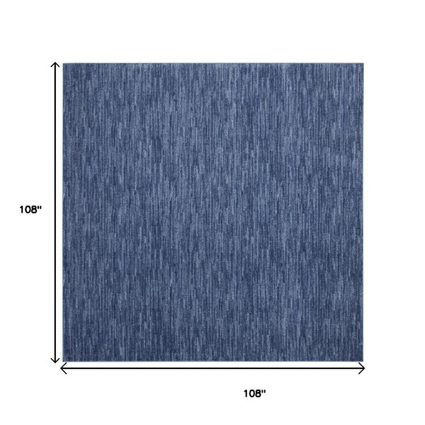 HomeRoots 9' Blue Square Area Rug – Durable Indoor/Outdoor Design for Modern Spaces – Easy Care & Stylish Comfort 479541