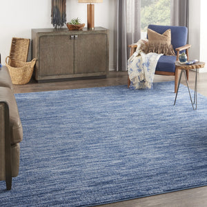 HomeRoots 9' Blue Square Area Rug – Durable Indoor/Outdoor Design for Modern Spaces – Easy Care & Stylish Comfort 479541