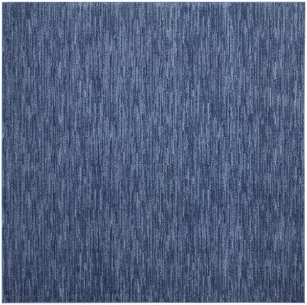HomeRoots 9' Blue Square Area Rug – Durable Indoor/Outdoor Design for Modern Spaces – Easy Care & Stylish Comfort 479541