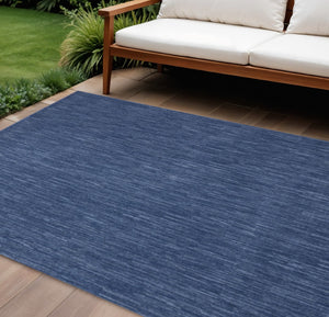 HomeRoots 9' Blue Indoor Outdoor Area Rug - Durable, Pet-Friendly, Versatile for Patios, Living Rooms & More! 479542