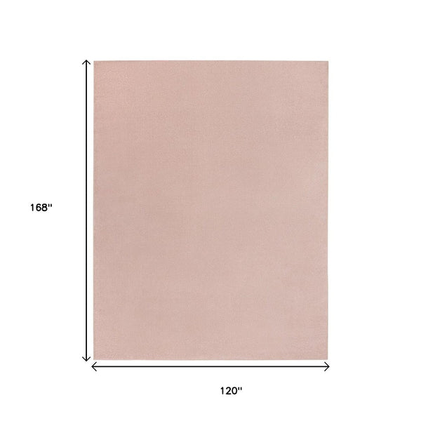HomeRoots 10' X 14' Pink Indoor Outdoor Area Rug - Stylish, Durable, and Easy-Care Design for Any Space 479545