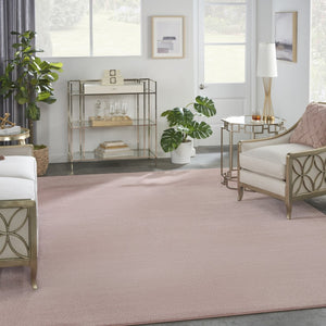 HomeRoots 10' X 14' Pink Indoor Outdoor Area Rug - Stylish, Durable, and Easy-Care Design for Any Space 479545