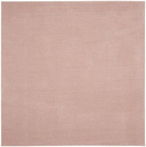 Homeroots 7' X 7' Pink Square Non Skid Indoor Outdoor Area Rug  Polypropylene 479559