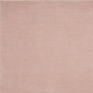 Homeroots 7' X 7' Pink Square Non Skid Indoor Outdoor Area Rug  Polypropylene 479559