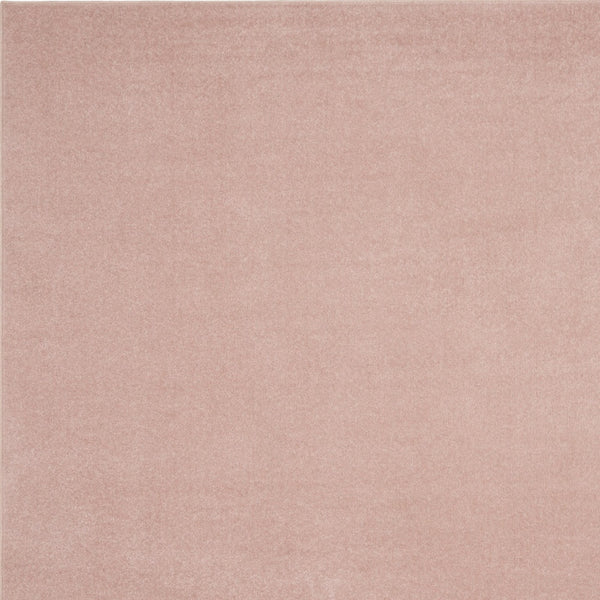 Homeroots 7' X 7' Pink Square Non Skid Indoor Outdoor Area Rug  Polypropylene 479559