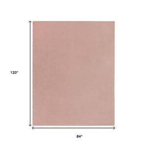 HomeRoots 7' Pink Indoor Outdoor Area Rug - Stylish, Slip-Resistant, Weather-Resistant, Easy Care for All Spaces 479560