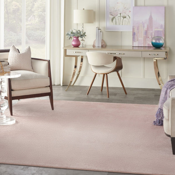 HomeRoots 7' Pink Indoor Outdoor Area Rug - Stylish, Slip-Resistant, Weather-Resistant, Easy Care for All Spaces 479560