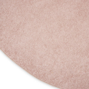 HomeRoots 8' X 8' Pink Round Area Rug - Versatile Indoor/Outdoor Decor, Durable Design, Easy Care & Soft Style 479563