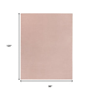 HomeRoots 8' X 10' Pink Indoor/Outdoor Area Rug - Durable, Stylish, Low-Maintenance Design for Any Space! 479564