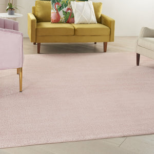 HomeRoots 9' Vibrant Pink Square Area Rug - Durable, Weather-Resistant, Non-Slip Design for Indoor & Outdoor Spaces 479567