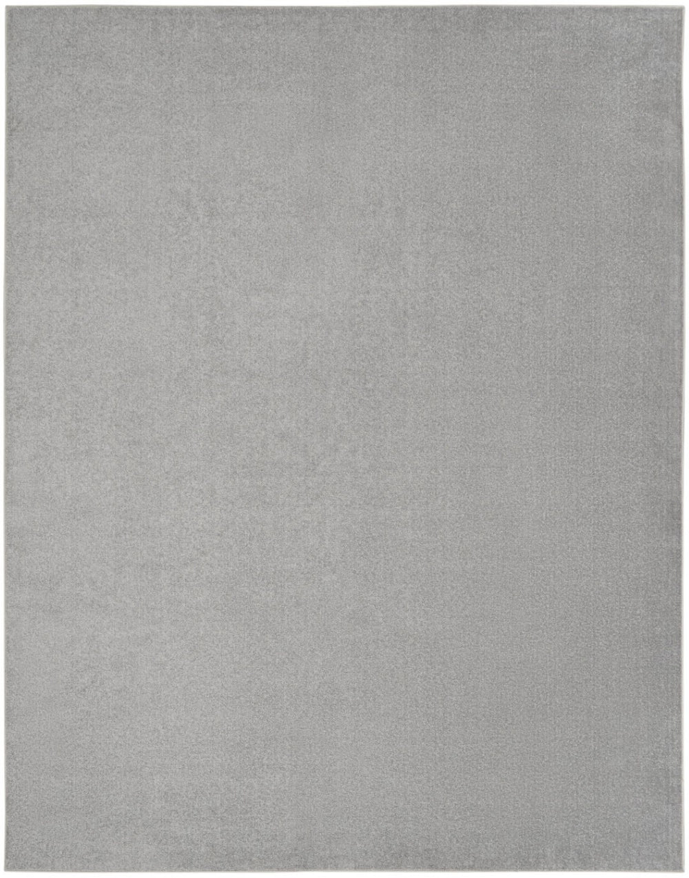 HomeRoots 10' X 14' Gray Indoor Outdoor Area Rug - Versatile, Durable, Easy-Clean Design for Home & Patio Style 479571