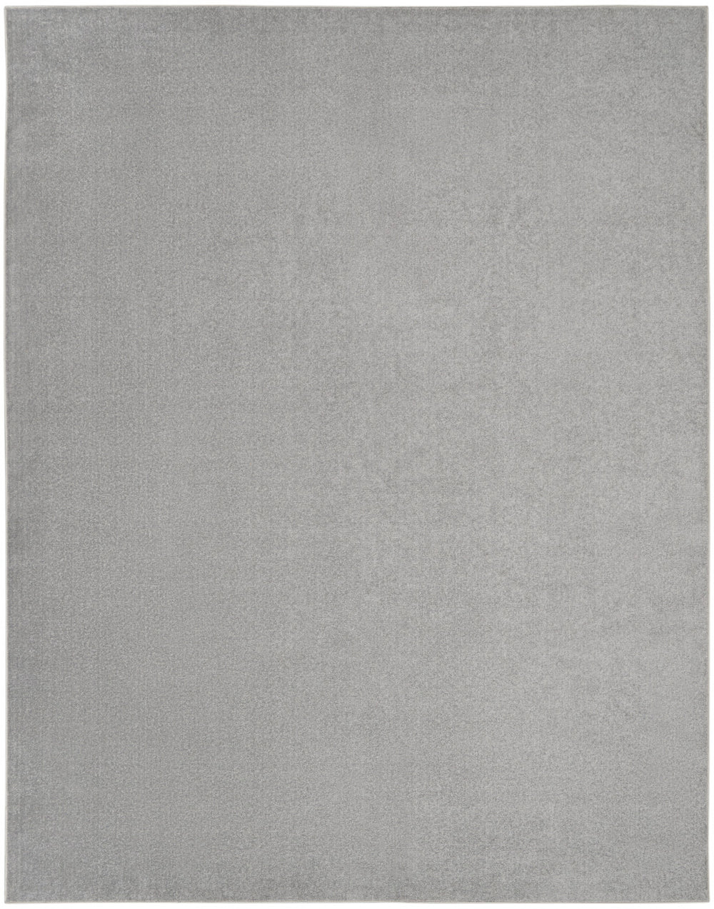 Homeroots 10' X 14' Silver Grey Non Skid Indoor Outdoor Area Rug  Polypropylene 479571