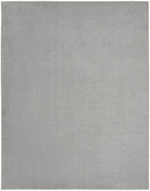 HomeRoots 10' X 14' Gray Indoor Outdoor Area Rug - Versatile, Durable, Easy-Clean Design for Home & Patio Style 479571