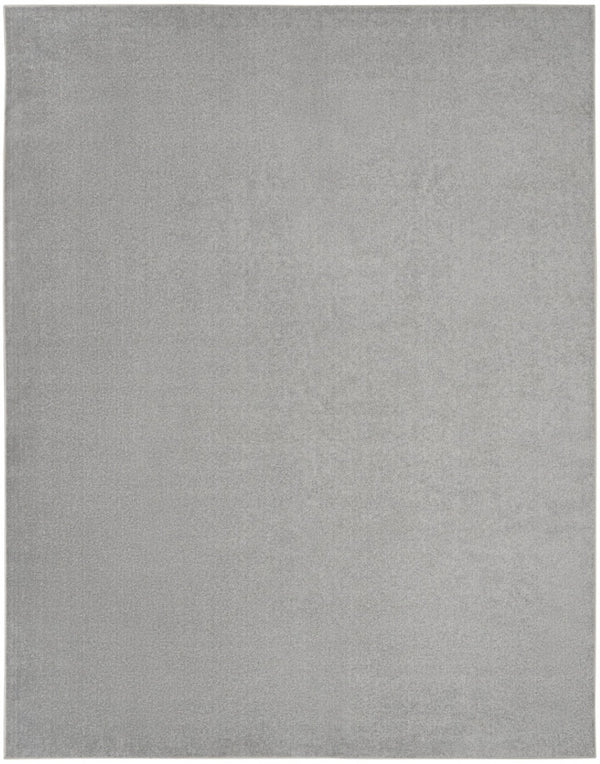 HomeRoots 10' X 14' Gray Indoor Outdoor Area Rug - Versatile, Durable, Easy-Clean Design for Home & Patio Style 479571