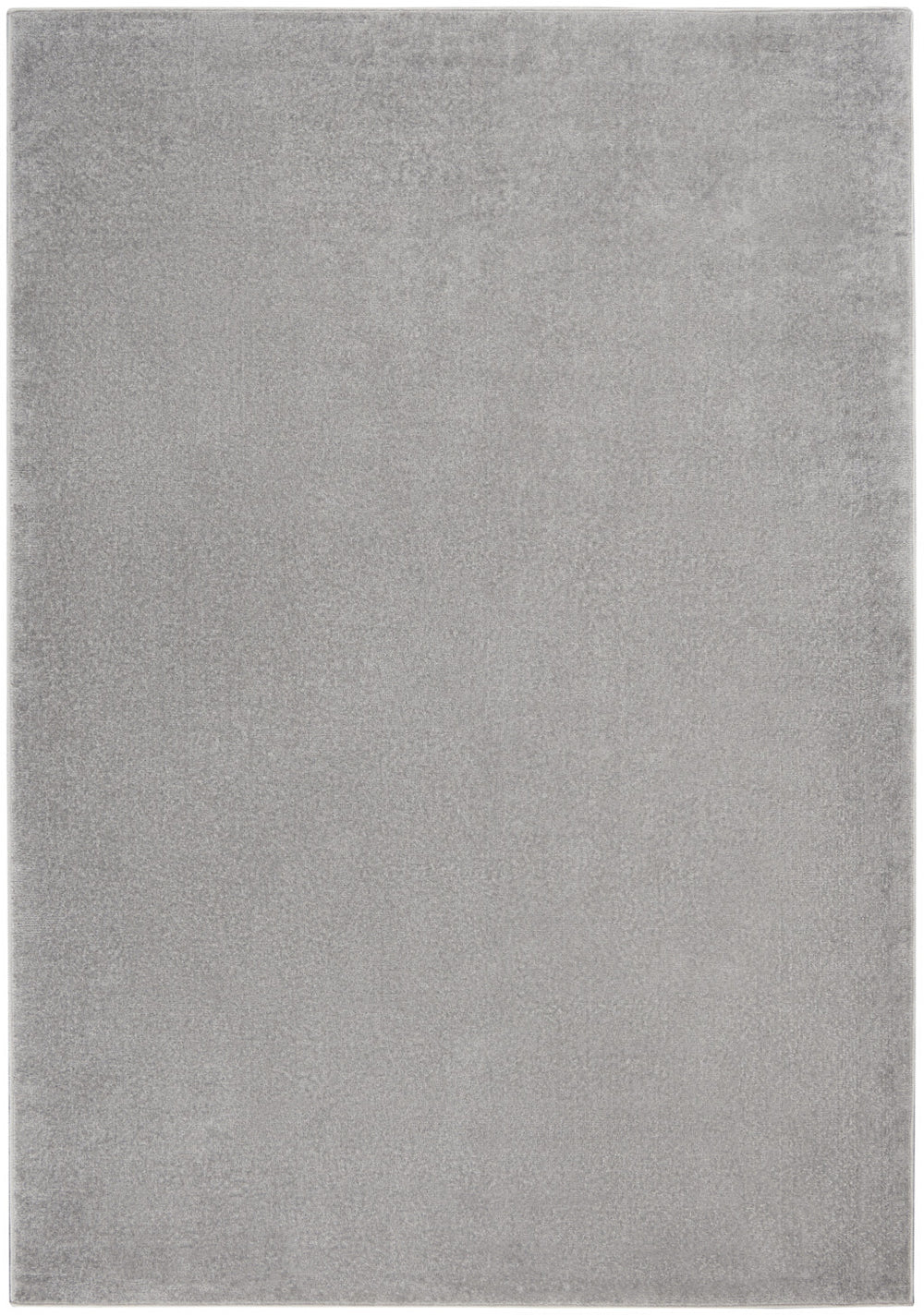 Homeroots 5' X 7' Silver Grey Non Skid Indoor Outdoor Area Rug  Polypropylene 479581
